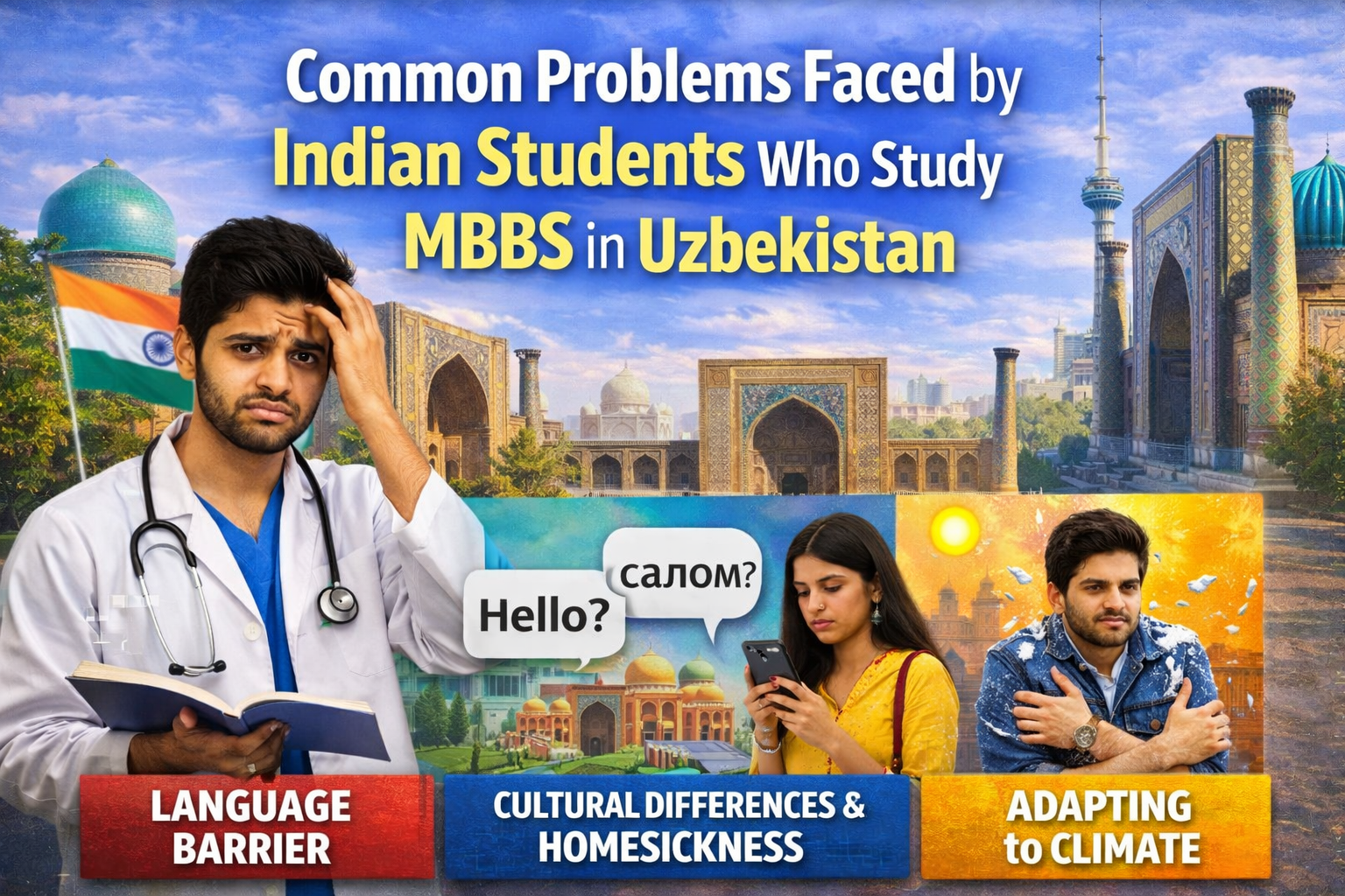 Common Problems Faced by Indian Students Who Study MBBS in Uzbekistan